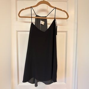 Express Black Spaghetti Strap V-Neck Tank